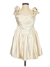 LoveShackFancy 100% Polyester Ivory Cocktail Dress Size 4 - photo 1