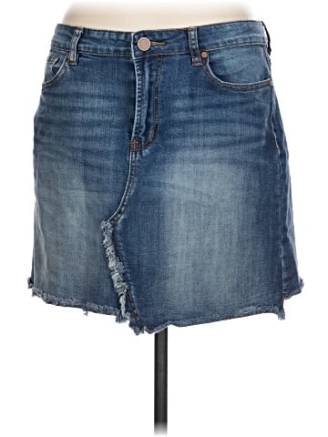 Indigo Rein Denim Skirt (view 1)