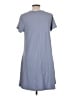 Architect Solid Gray Casual Dress Size L - photo 2