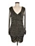 Steve Madden Metallic Gray Cocktail Dress Size M - photo 1