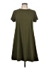 Architect Solid Green Casual Dress Size L - photo 1