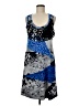Argenti Graphic Blue Cocktail Dress Size 8 - photo 1