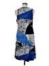Argenti Graphic Blue Cocktail Dress Size 8 - photo 2