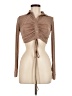 12th Tribe Brown Long Sleeve Top Size M - photo 1