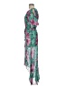 Leifnotes 100% Viscose Print Green Cocktail Dress Size 4 - photo 5