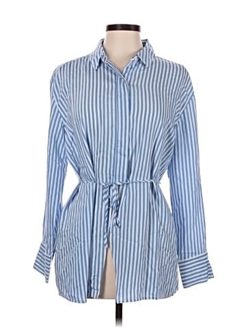 Ann Taylor LOFT 3/4 Sleeve Button-Down Shirt (view 1)