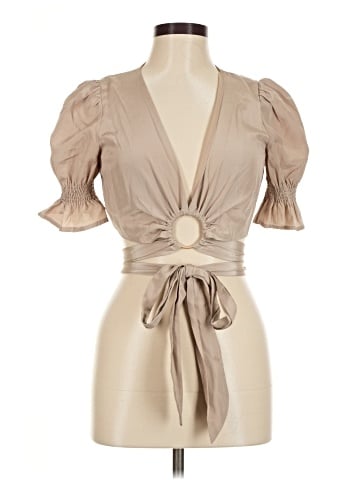 JOA Short Sleeve Blouse (view 1)