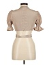 JOA Tan Short Sleeve Blouse Size M - photo 2