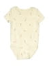 Nike Print Yellow Short Sleeve Onesie 0-3 MO / 3 MO - photo 1