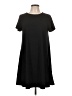 Architect Solid Black Casual Dress Size L - photo 1