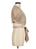 JOA Tan Short Sleeve Blouse Size M - photo 4