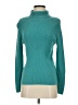 Appleseeds 100% Cotton Color Block Teal Turtleneck Sweater Size S (petite) - photo 1