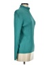 Appleseeds 100% Cotton Color Block Teal Turtleneck Sweater Size S (petite) - photo 4