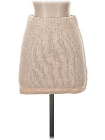 Flat White Casual Skirt (view 1)