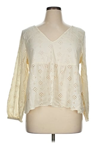 American Eagle Outfitters Long Sleeve Blouse (view 1)