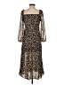 Zara Animal Print Black Cocktail Dress Size S - photo 2