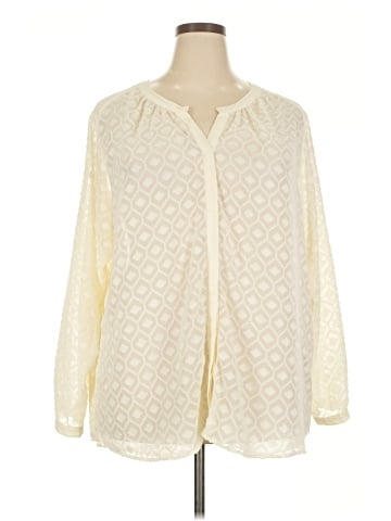 Rose + Olive Long Sleeve Blouse (view 1)