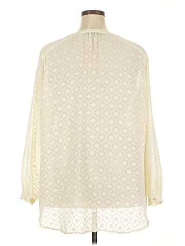 Rose + Olive Long Sleeve Blouse (view 2)