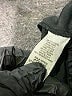 Sun Kim 100% Polyester Black Cargo Pants Size M - photo 8