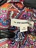 ee:some 100% Polyester Paisley Brown Long Sleeve Blouse Size M - photo 7