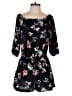 Veronica M. Floral Black Romper Size M - photo 1