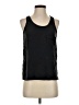 Lavender Brown 100% Silk Black Sleeveless Top Size S - photo 1