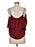 Lush 100% Polyester Burgundy Tank Top Size M - photo 2