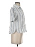 L.L.Bean 100% Cotton Stripes Blue Short Sleeve Blouse Size XS - photo 4