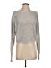 Express Metallic Silver Pullover Sweater Size S - photo 1