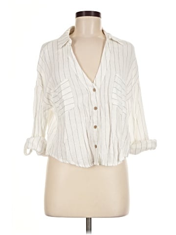 Love Notes 3/4 Sleeve Button-Down Shirt (view 1)