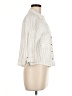 Love Notes Stripes Ivory 3/4 Sleeve Button-Down Shirt Size M - photo 4