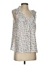 CAbi 100% Polyester Silver Sleeveless Blouse Size S - photo 1