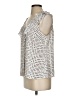 CAbi 100% Polyester Silver Sleeveless Blouse Size S - photo 5