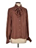 Max Studio 100% Polyester Brown Long Sleeve Blouse Size S - photo 1