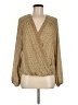 Max Studio 100% Polyester Tan Long Sleeve Blouse Size M - photo 1