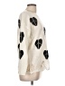 Ginger 100% Acrylic Hearts Ivory Pullover Sweater Size L - photo 4