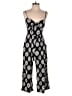 As U Wish 100% Rayon Paisley Black Jumpsuit Size M - photo 1