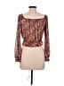 Willow & Root Brown 3/4 Sleeve Blouse Size M - photo 2