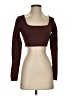 Shein Brown Long Sleeve Top Size XS - photo 1
