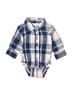 B.U.M. Baby Blue Short Sleeve Button-Down Shirt 0-3 MO / 3 MO - photo 1