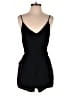 One Clothing 100% Rayon Solid Black Romper Size M - photo 1