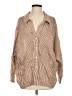 Zara Stripes Brown Long Sleeve Blouse Size XS - photo 1