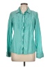 Tommy Hilfiger Teal Long Sleeve Blouse Size L - photo 1