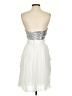 Bill Levkoff 100% Polyester Silver Cocktail Dress Size 4 - photo 2