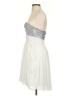 Bill Levkoff 100% Polyester Silver Cocktail Dress Size 4 - photo 5