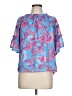 Joy Joy 100% Polyester Blue 3/4 Sleeve Blouse Size L - photo 1