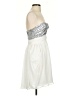Bill Levkoff 100% Polyester Silver Cocktail Dress Size 4 - photo 4