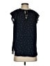 Ann Taylor LOFT 100% Polyester Stars Black Sleeveless Blouse Size S - photo 1