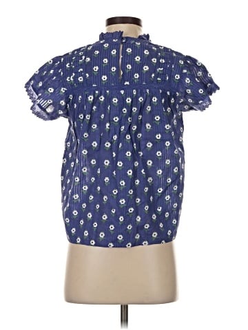 Ophelia & Indigo Short Sleeve Blouse (view 2)