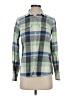 J.Crew 100% Cotton Plaid Green Long Sleeve Button-Down Shirt Size 2 - photo 1